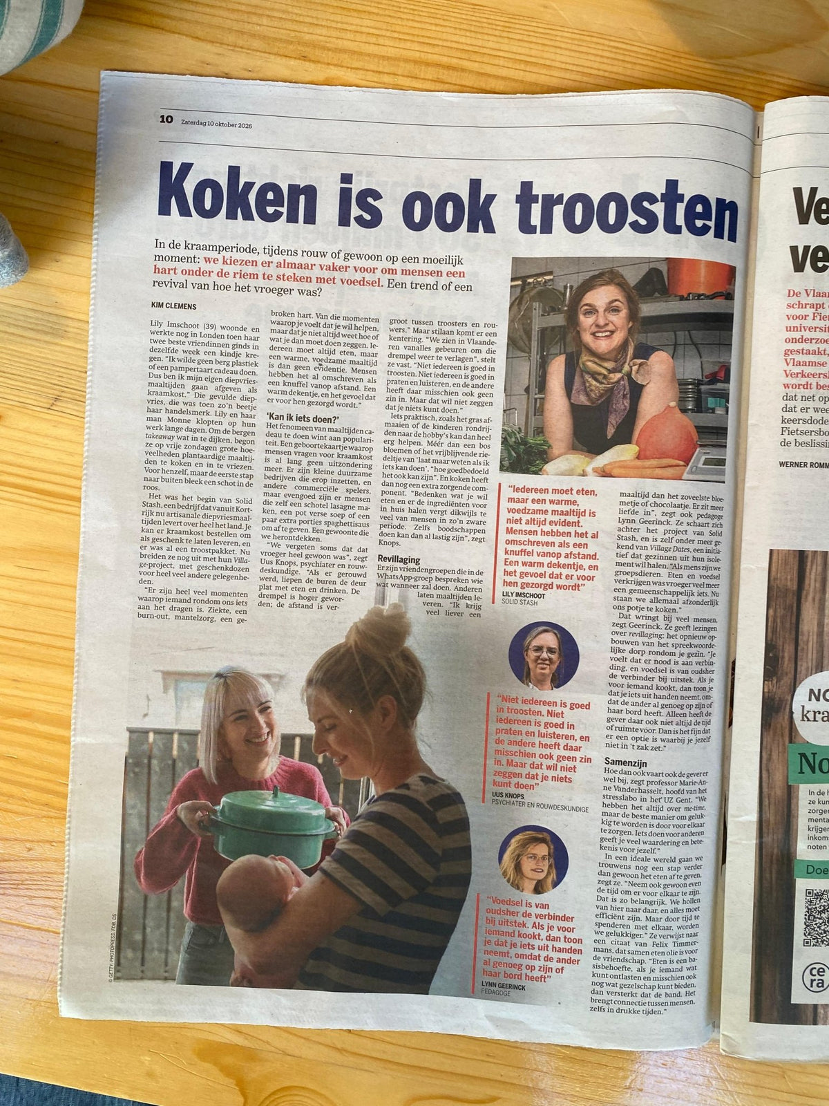 Solid Stash in Het Nieuwsblad: een volle diepvries als cadeau ❤️ - Solid Stash