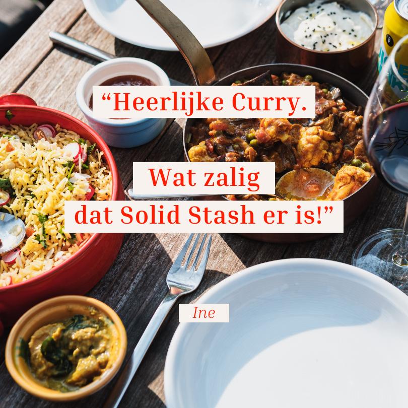 
                  
                    Indian Roasted Aubergine & Cauliflower Curry - Solid Stash
                  
                
